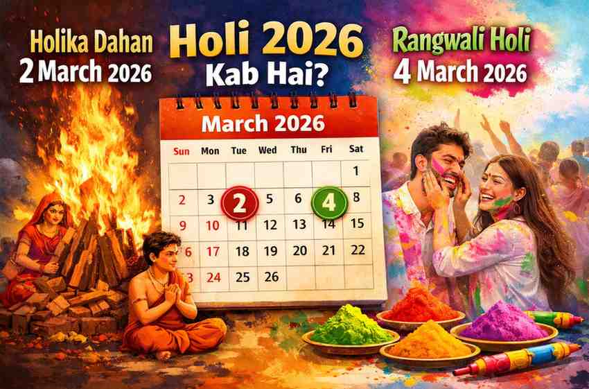 Holi 2026 Kab Hai? Holika Dahan Ka Sahi Samay Aur 3 March Ko Holi Kyu Nahi – पूरी सच्चाई